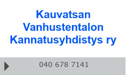 Kauvatsan Vanhustentalon Kannatusyhdistys ry logo